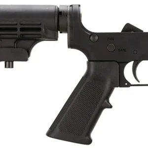 Smith & Wesson 812002 Assembled Lower Receiver 5.56x45mm NATO 7075-T6 Aluminum Black Receiver, Black Synthetic Collapsible Stock Pistol Grip for S&W M&P15