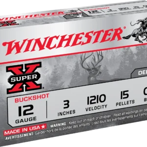 Winchester Ammo XB12300VP Super X 12Gauge 3" 15Pellets 00Buck Shot 15 Per Box/10 Case *Value Pack