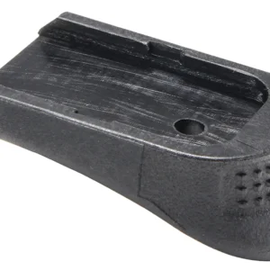Pachmayr 03894 Grip Extender Extended Compatible w/ Glock 17/18/19/22/23/24/25/31/32/34/35/37, Black Polymer 2 Per Pack