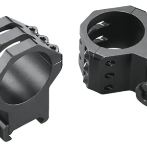 Weaver Mounts 48354 Six-Hole Skeleton Rings Matte Black 30mm Extra High