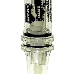 Haydel's Game Calls BC10 Big Barreled Open Call Single Reed Mallard Sounds Attracts Ducks Clear Plastic