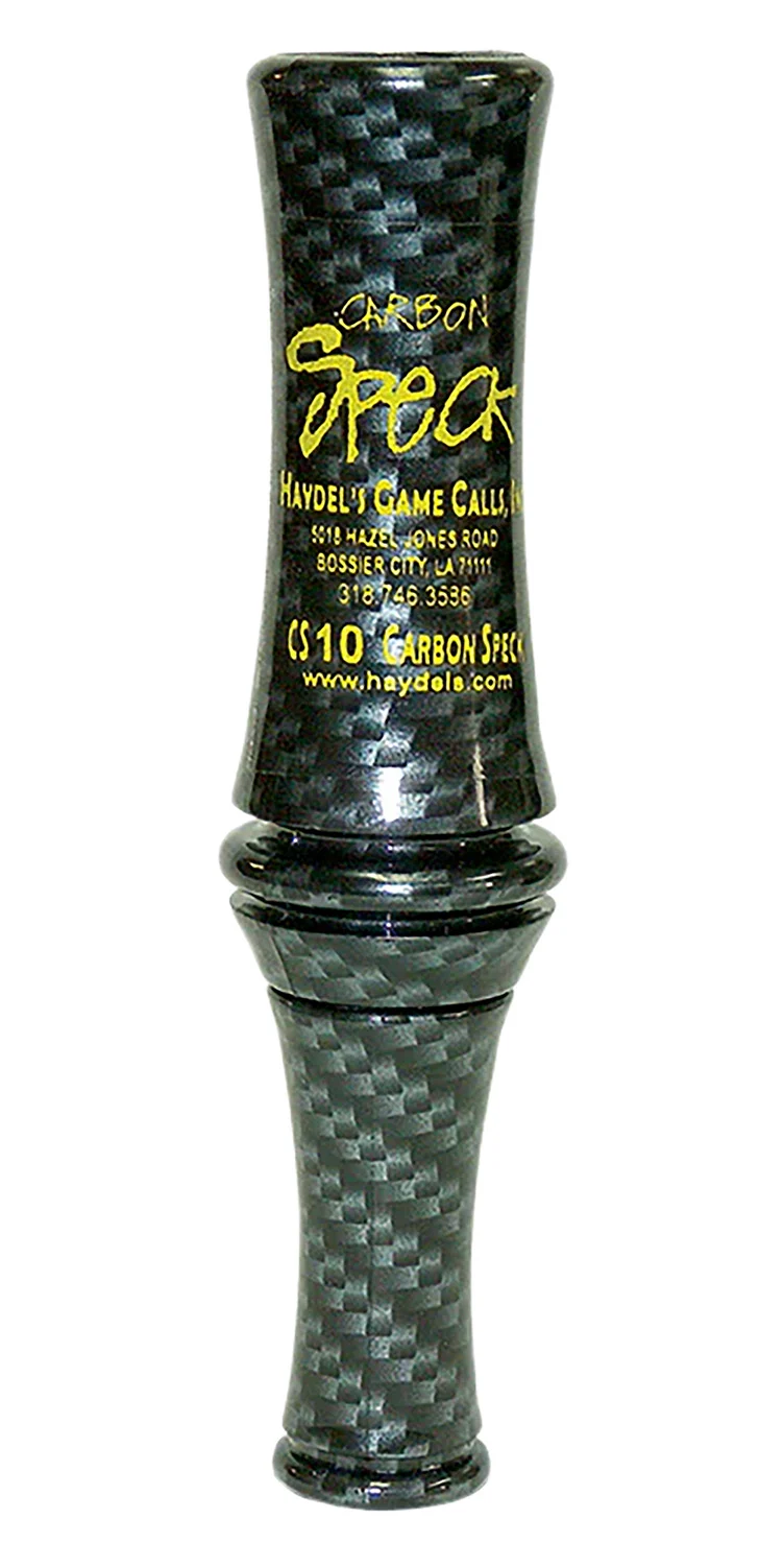 Haydel's Game Calls CS10 Carbon Speck Open Call Single Reed Specklebelly Sounds Attracts Geese Black Carbon