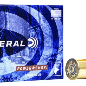 Federal F203SS2 Power-Shok Shotshell 20Gauge 2.75" 7/8oz SabotSlug Shot 5 Per Box/50 Case