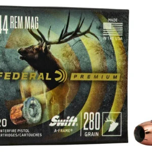 Federal P44SA Premium 44RemMag 280gr Swift A Frame 20 Per Box/10 Case