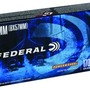 Federal 8A Power-Shok  8mmMauser 170gr Jacketed Soft Point 20 Per Box/10 Case