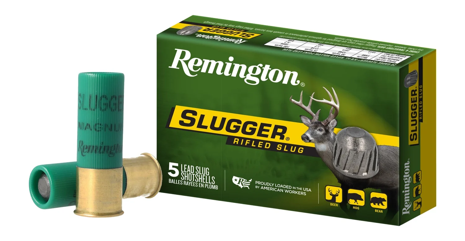 Remington Ammunition 20302 Slugger 12 Gauge 2.75" 1 oz Rifled Slug Shot 5 Per Box/ 50 Cs