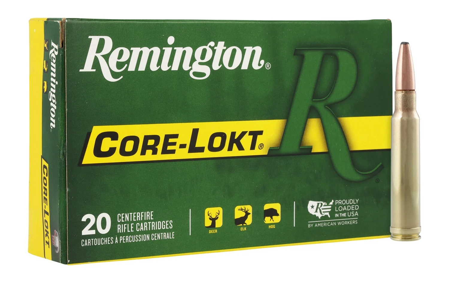 Remington Ammunition 22189 Core-Lokt 338WinMag 225gr Pointed Soft Point 20 Per Box/10 Case