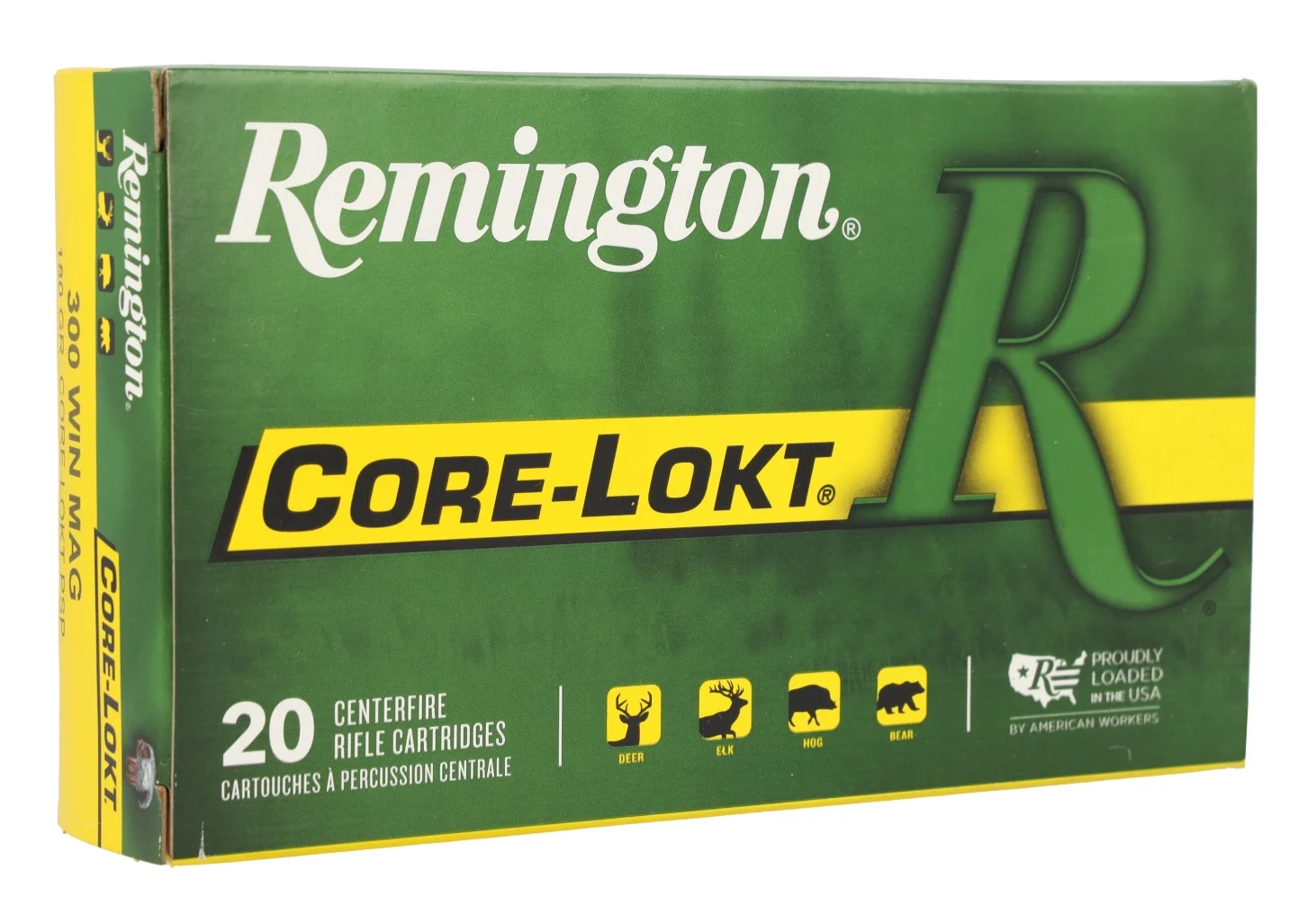 Remington Ammunition 29497 Core-Lokt 300WinMag 180gr Pointed Soft Point Core-Lokt 20 Per Box/10 Case