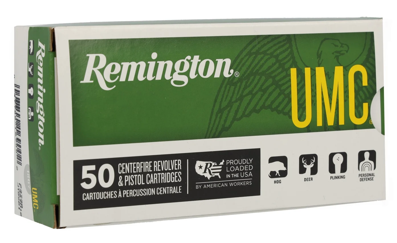 Remington Ammunition 23738 UMC 357Mag 125gr Jacketed Soft Point 50 Per Box/10 Case
