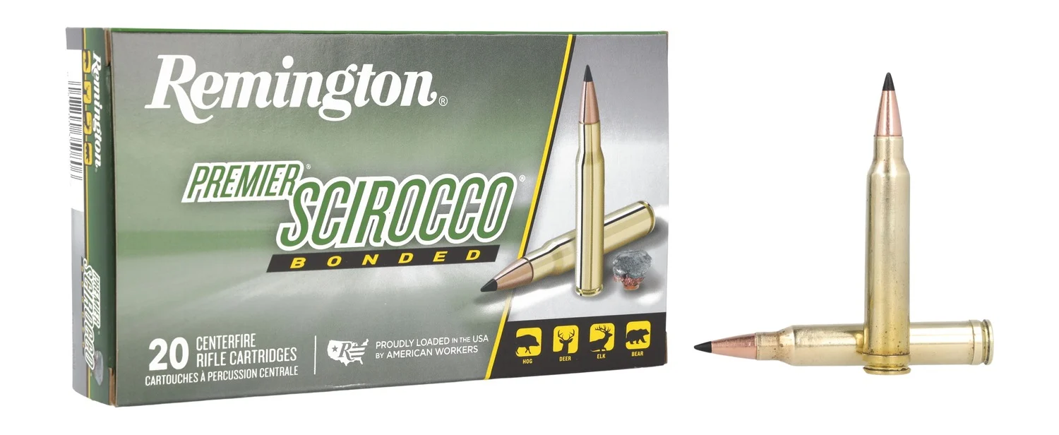 Remington Ammunition 29330 Premier Scirocco Bonded 300WinMag 180gr Swift Scirocco Bonded 20 Per Box/10 Case