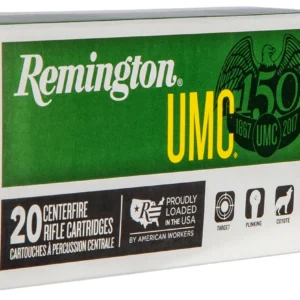 Remington Ammunition 23750 UMC 22-250Rem 45gr Jacketed Hollow Point 20 Per Box/10 Case