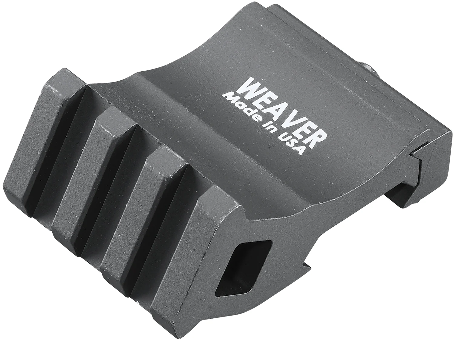 Weaver Mounts 99671 Offset Rail Adapter Black Anodized 0 MOA