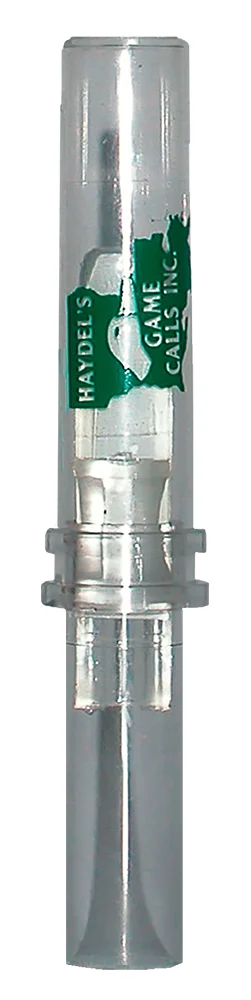 Haydel's Game Calls DR85 Double Reed Open Call Double Reed Mallard Sounds Attracts Ducks Clear Plastic