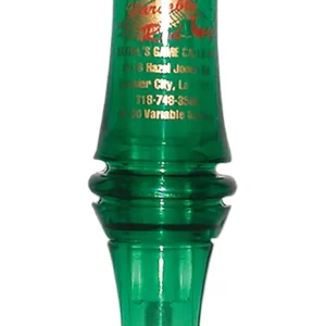 Haydel's Game Calls VR00 "Redleg" Mallard Variable Tone Open Call Double Reed Mallard Sounds Attracts Ducks Green Plastic