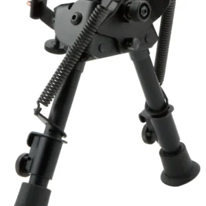 Harris Bipods BRS Swivel BR Swivel Stud, 6-9", Black Steel/Aluminum, Rubber Feet