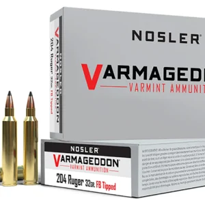 Nosler 65115 Varmageddon 204Ruger 32gr Flat Base Tipped 20 Per Box/20 Case