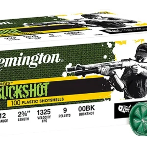 Remington Ammunition 20413 Express Buckshot 12Gauge 2.75" 00Buck Shot 100 Per Box/2 Case
