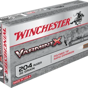 Winchester Ammo X204P Varmint X  204Ruger 32gr Polymer Tip Rapid Expansion 20 Per Box/10 Case