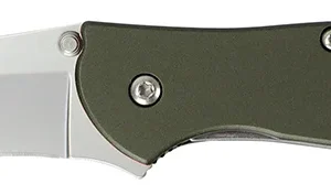 Kershaw 1660OL Leek 3" Folding Drop Point Plain Bead Blasted 14C28N Steel Blade Olive Drab Anodized Aluminum Handle Includes Pocket Clip