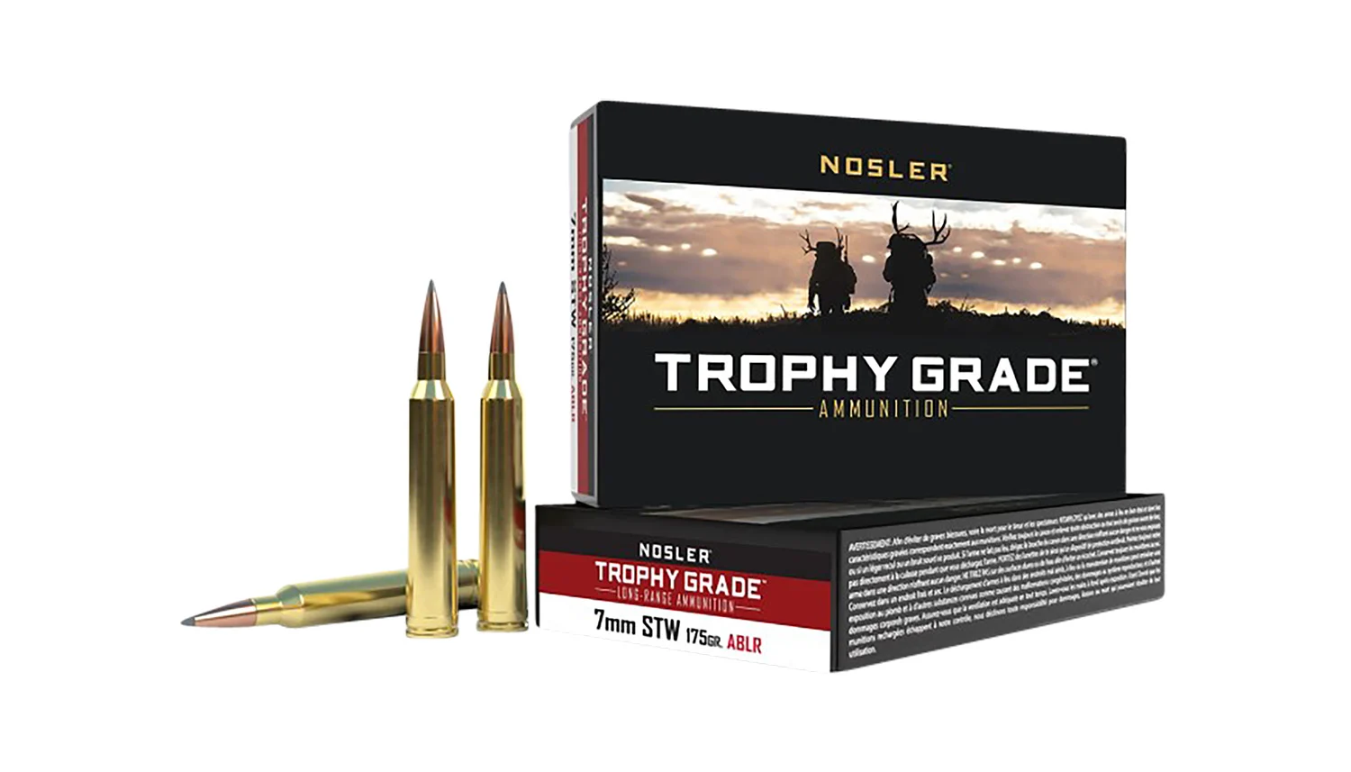 Nosler 60104 Trophy Grade Long-Range 7mmSTW 175gr Nosler Spitzer AccuBond Long Range 20 Per Box/10 Case