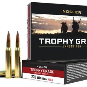 Nosler 60125 Trophy Grade Long-Range 270Win 150gr Nosler Spitzer AccuBond Long Range 20 Per Box/10 Case