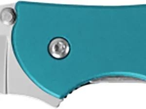 Kershaw 1660TEAL Leek 3" Folding Drop Point Plain Bead Blasted 14C28N Steel Blade Teal Anodized Aluminum Handle Includes Pocket Clip