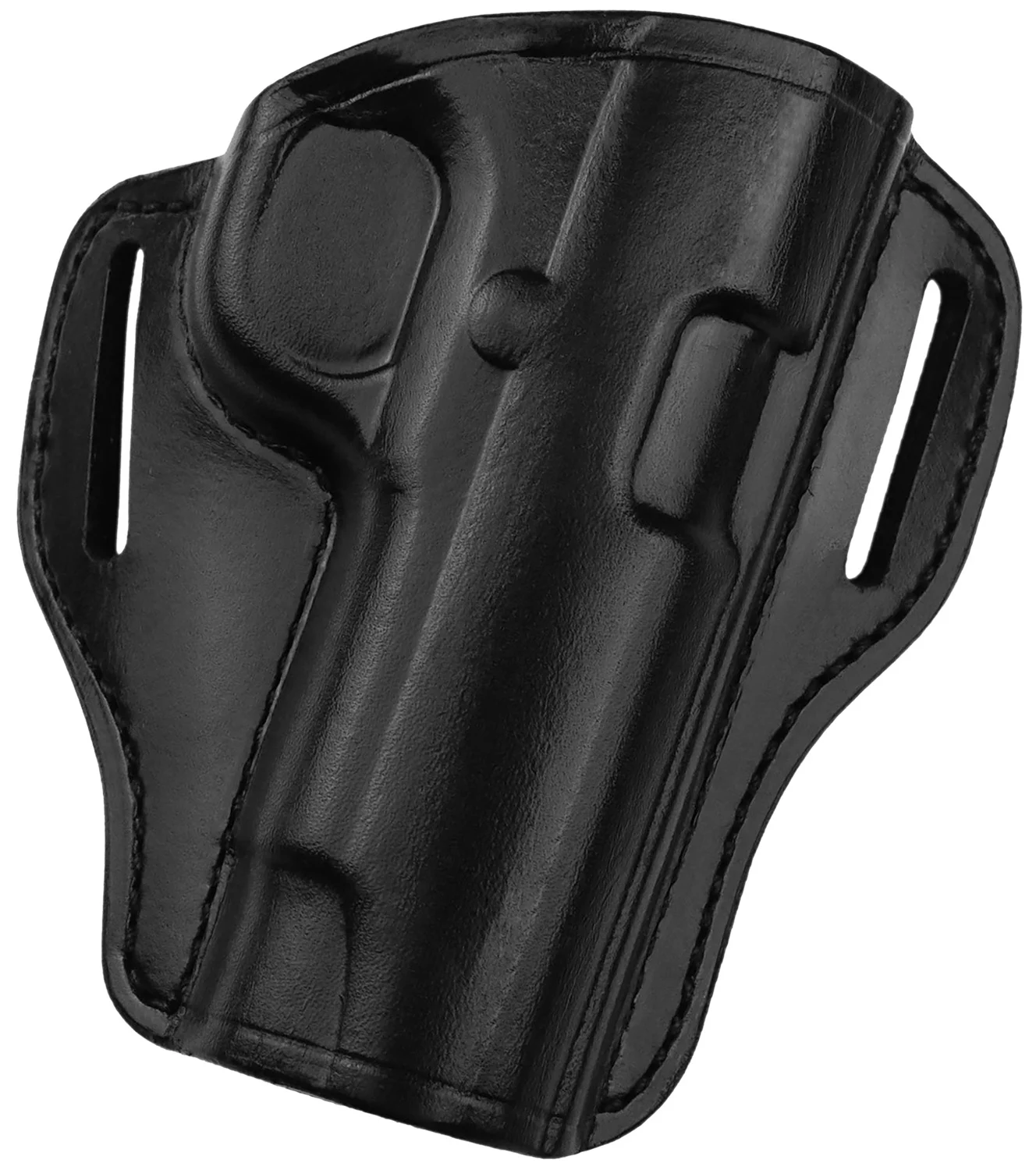 Bianchi 25018 57 Remedy OWB Size 10 Black Leather Belt Slide Fits Colt 1911 Government Right Hand
