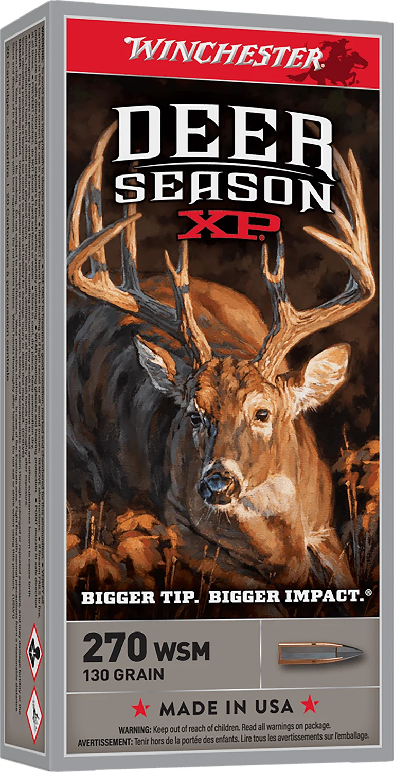 Winchester Ammo X270SDS Deer Season XP 270WSM 130gr Extreme Point 20 Per Box/10 Case