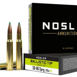 Nosler 40068 Ballistic Tip 30-06Springfield 125gr Spitzer Ballistic Tip 20 Per Box/10 Case