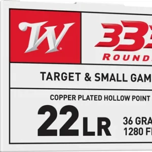 WINCHESTER 22LR 36GR PLATED HP - 1280FPS 333RD 10BX/CS