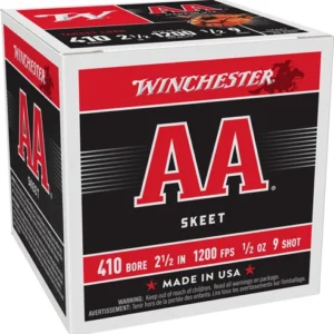 WINCHESTER AA 410 2.5" 1/2OZ - #9 1200FPS 250RD CASE LOT