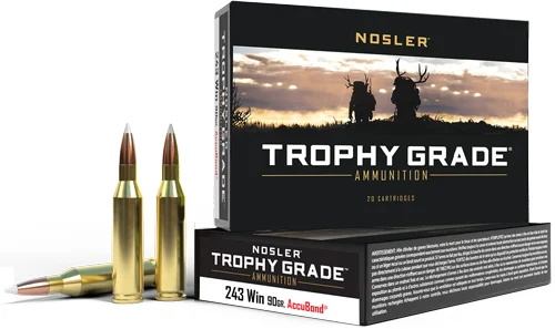 NOSLER TROPHY GRADE 243 WIN - 90GR ACCUBOND TIP 20RD 10BX/CS
