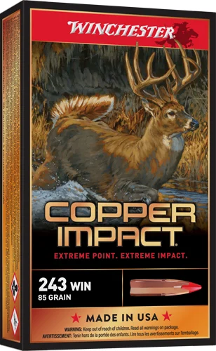 WINCHESTER COPPER IMPACT 243 - WIN 85GR 20RD 10BX/CS - Image 2