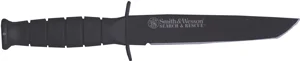 S&W KNIFE OPS SURVIVAL W/TANTO - 6" FIXED BLADE BLACKENED S/S