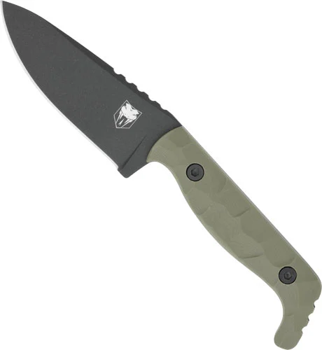 COBRATEC KINGPIN 4" FIXED BLD - OD GREEN D2 STEEL W/SHEATH