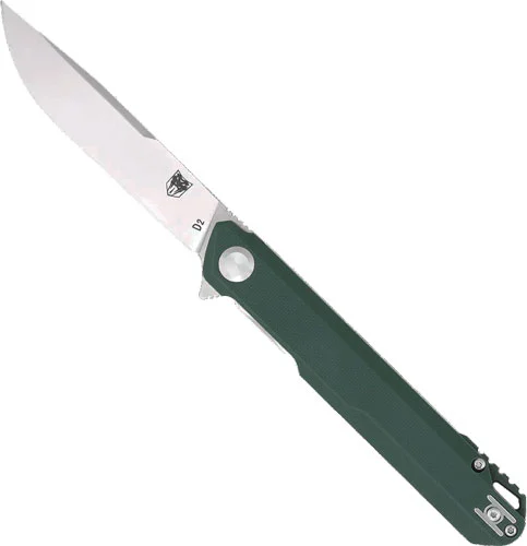 COBRATEC MONARCH 3.5" FOLDER - GREEN D2 STEEL W/CLIP