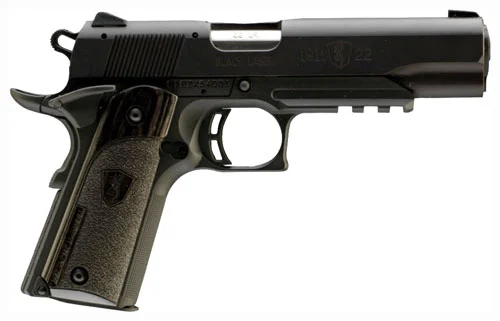 BROWNING 1911-22 BLACK LABEL - 22LR 4.25"FS W/ RAIL BLK/LAM*