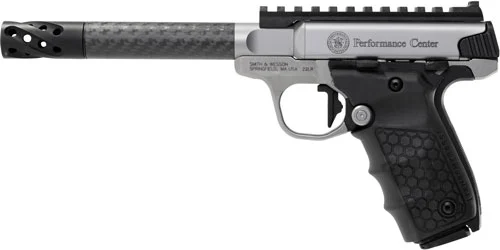 S&W SW22 VICTORY PF CENTER - 22LR 6" CARBON FIBER THREDED