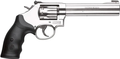 S&W 617 22LR 6" AS 10-SHOT - STAINLESS STEEL RUBBER