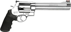 S&W 500 500SW 8.38" AS 5-SHOT - HI-VIZ STAINLESS RUBBER