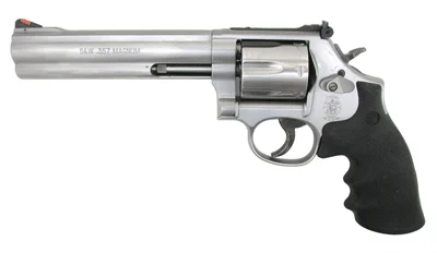 S&W 686PLUS 357 6" AS 7-SHOT - STAINLESS STEEL RUBBER