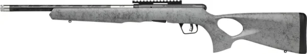SAVAGE B22 22LR TIMBERLITE - THUMBHOLE 18" CF 10RD GRY WOOD