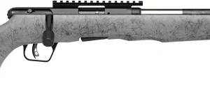 SAVAGE B22 22WMR TIMBERLITE - THUMBHOLE 18" CF 10RD GRY WOOD