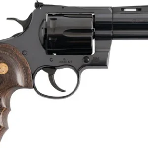 COLT ANACONDA 44MAG 4" 6RD - BLUED MEDALLION WOOD GRIPS