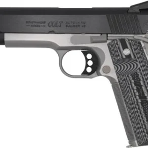 COLT COMPETITION 45ACP 5" 8RD - TWO TONE BLACK GREY G10 GRIPS