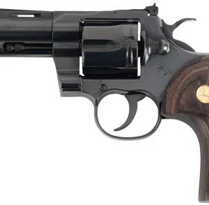 COLT PYTHON 357MAG 4.25" 6RD - BLUED WALNUT GOLD MEDALLION