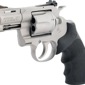COLT PYTHON 357MAG 3" 6RD - MATTE STAINLESS HOGUE GRIPS