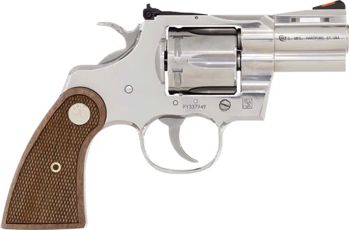 COLT PYTHON 357MAG 2.5" 6RD - STAINLESS WALNUT MEDALLION GRP - Image 2