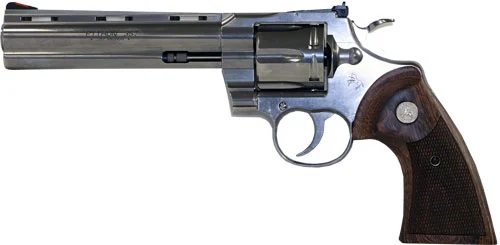 COLT PYTHON 357MAG 6" 6RD - STAINLESS WALNUT GRIPS - Image 2