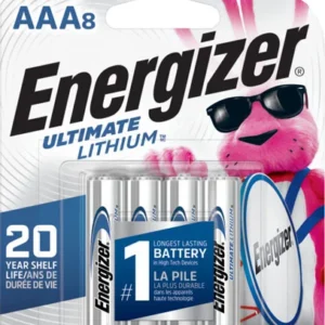 ENERGIZER ULTIMATE LITHIUM - BATTERIES AAA 8-PACK